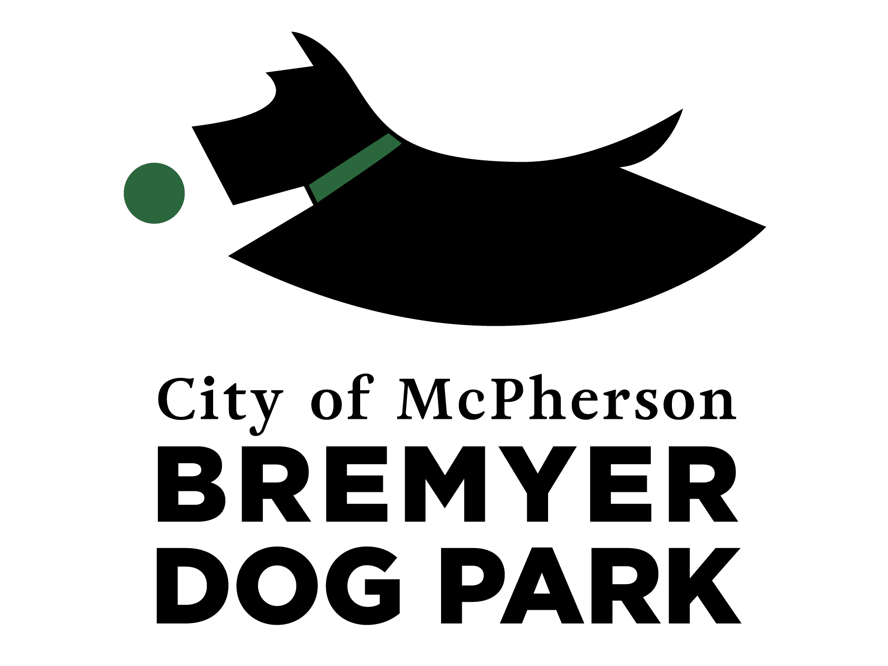 City of McPherson Bremyer Dog Park Logo