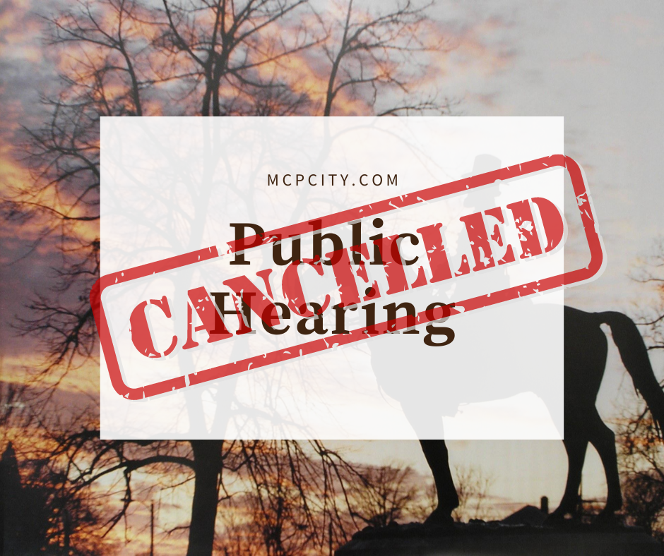 Zoning Hearing - Canceled 