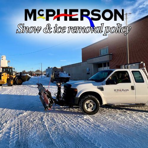 Snow picture that states snow & ice removal policies 